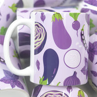 Eggplants Full Wrap Ceramic Mug – Funny Coffee Mug