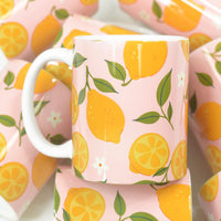Lemons Full Wrap Ceramic Mug – Funny Coffee Mug