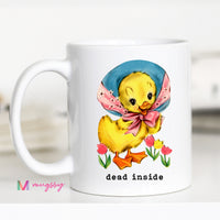 Funny Duck Coffee Mug | Dead Inside