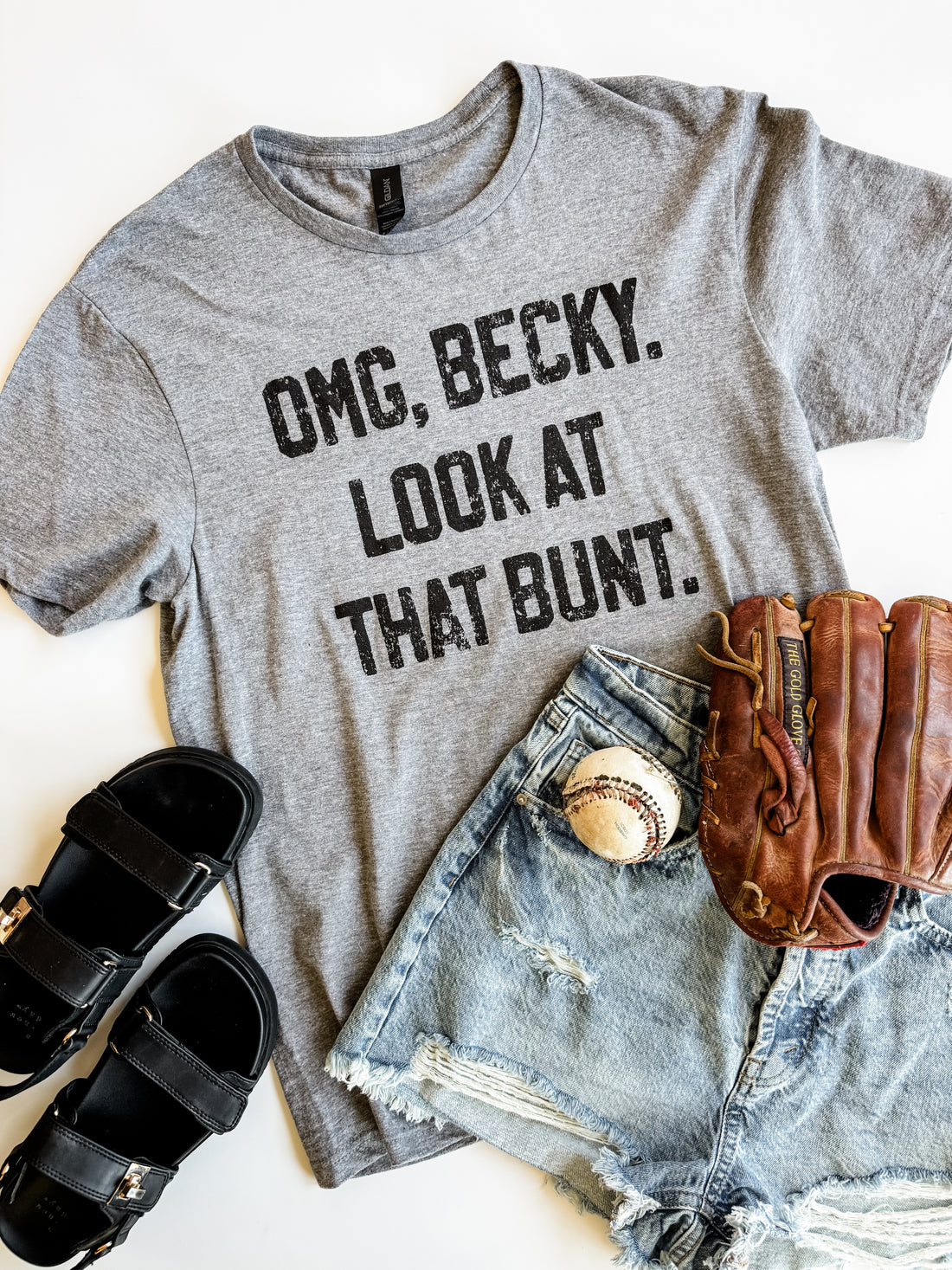 OMG Becky Look at That Bunt Tee – Funny Baseball Graphic Shirt