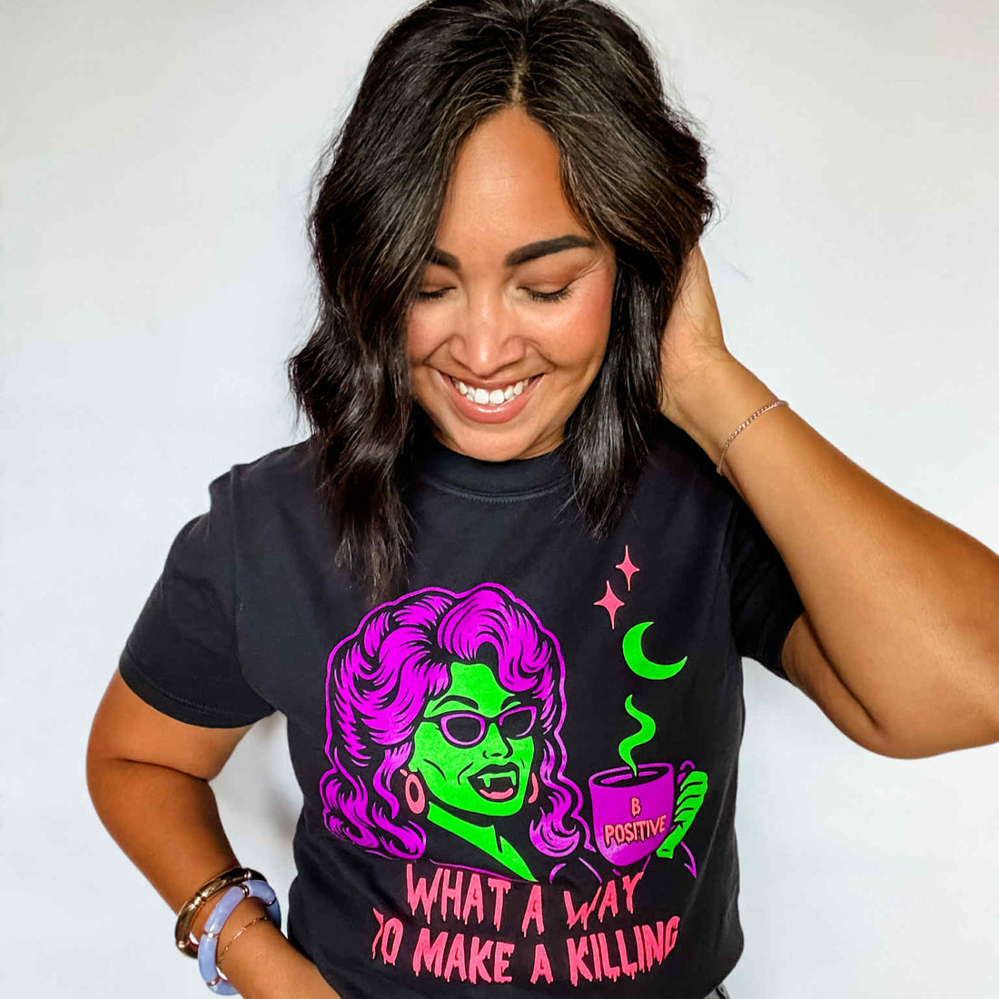 Way to Make a Killing Dolly Parton Vampire Tee