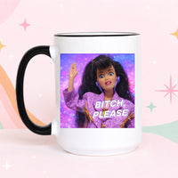 Bitch Please Funny Coffee Mug Sassy Meme Mug Retro Doll Mug