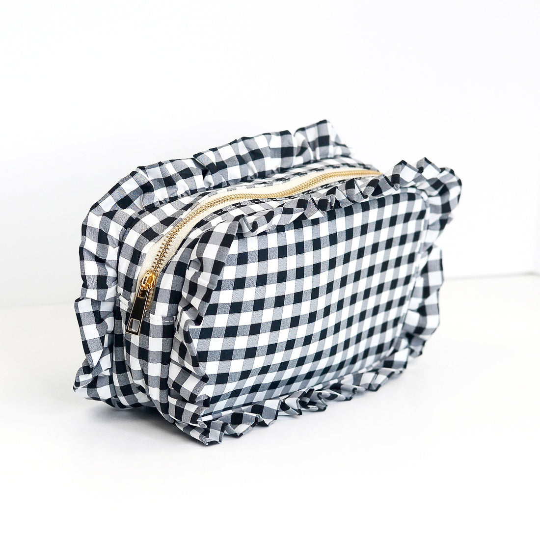 Gingham Frilly Bags