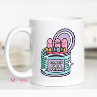 Can of Book Worms Funny Reader Coffee Mug | Book Lover Gift