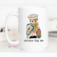Chicks Dig Me Easter Mug – Funny Spring Coffee Cup