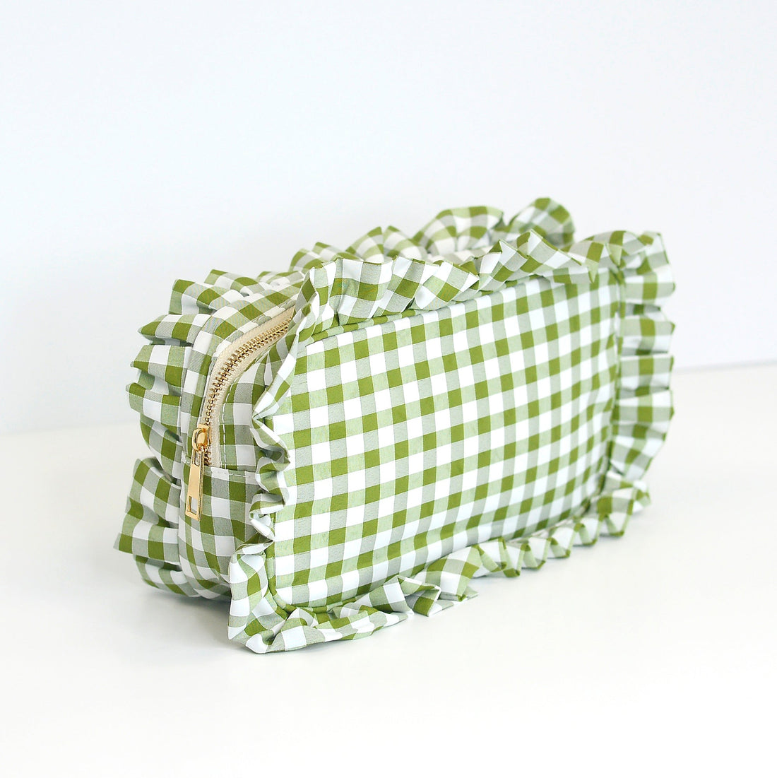 Gingham Frilly Bags