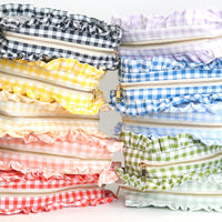 Gingham Frilly Bags