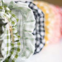 Gingham Frilly Bags