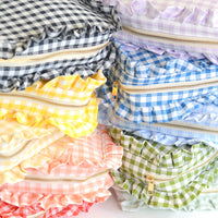 Gingham Frilly Bags