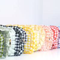 Gingham Frilly Bags