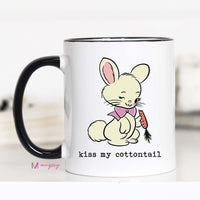 Kiss My Cottontail Easter Mug – Funny Bunny Coffee Cup