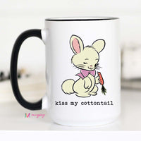Kiss My Cottontail Easter Mug – Funny Bunny Coffee Cup
