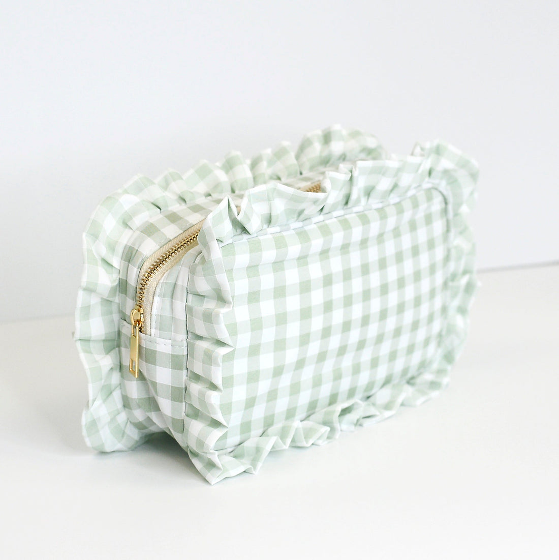 Gingham Frilly Bags