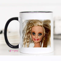Messy Hair Doll Mug Funny Coffee Mug Chaotic Meme Mug Funny Gift