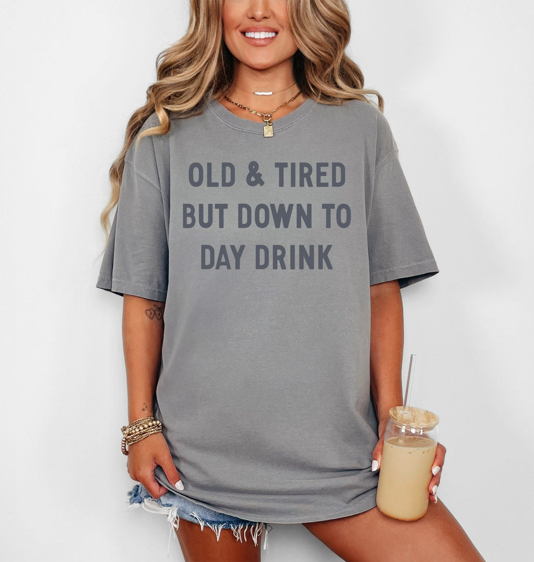 Old and Tired Daydrink GREY Tee