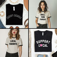 Small Town Famous Ringer Tee