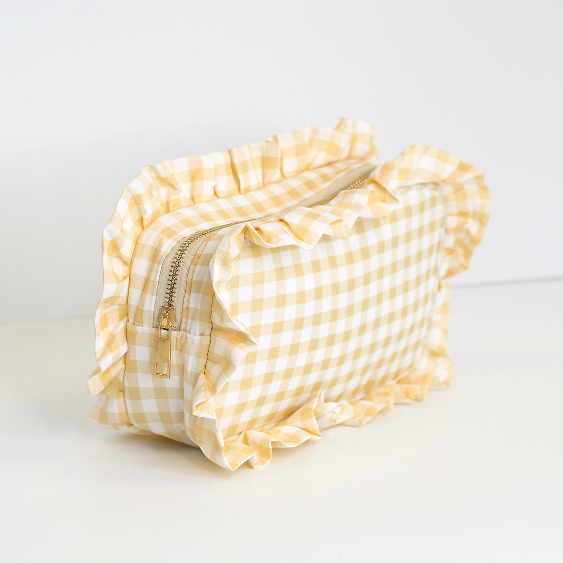 Gingham Frilly Bags