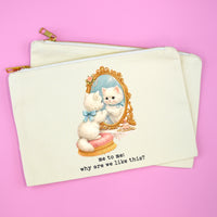 Funny Cat Makeup Bag | Why Are We Like This Cosmetic Pouch
