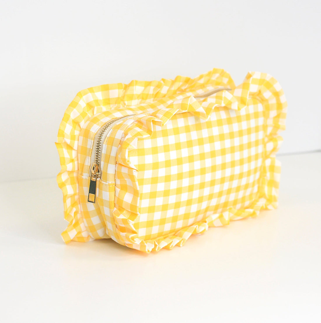 Gingham Frilly Bags