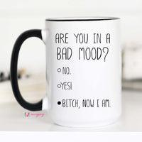 in a bad mood