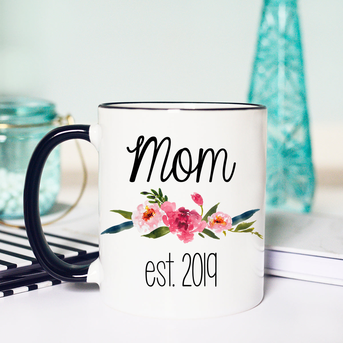 Personalized New Mom Mug, Custom New Mom Gift, Promoted To Human Mom Mug,  Baby Shower Gifts, Baby Announcement Gift For New Mom, Mom Gifts
