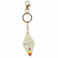 Camp Collection Soft Enamel Keychains - Happy Camper, Take a Hike, Adventure Awaits, and Wanderslut designs.