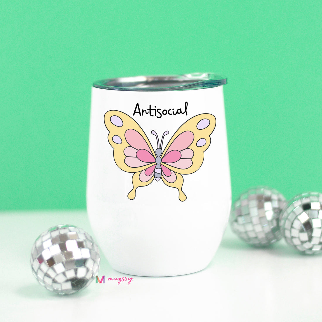 butterfly wine cup