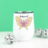 butterfly wine cup