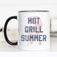 Hot Grill Summer Coffee Mug, Funny Dad Mug – Funny Coffee Mug