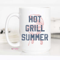 Hot Grill Summer Coffee Mug, Funny Dad Mug – Funny Coffee Mug