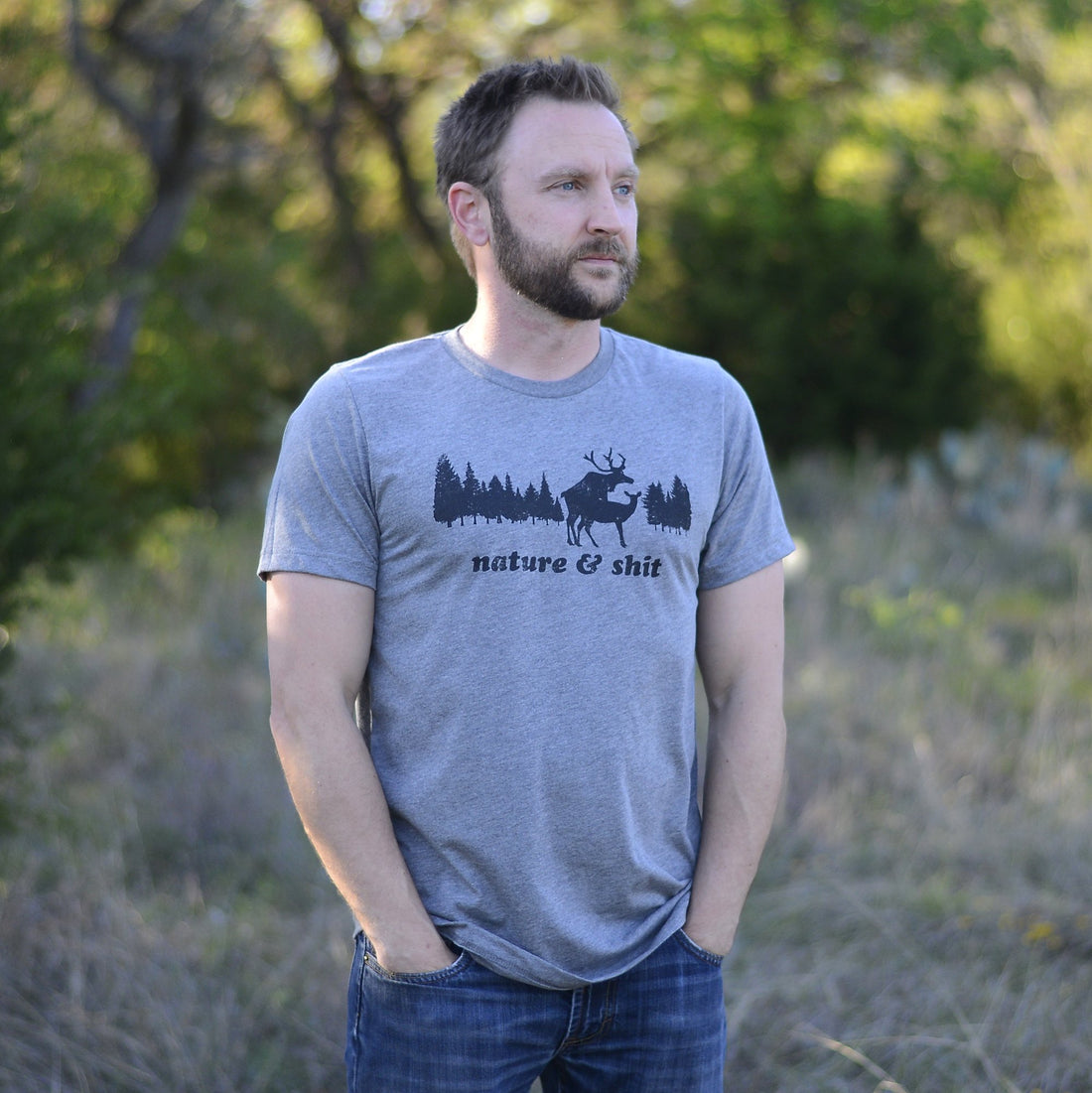 nature and shit graphic tee