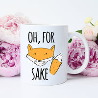 funny fox mug