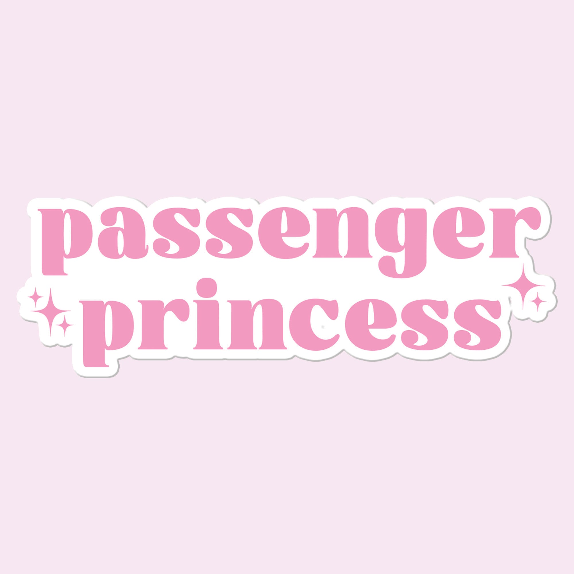 Passenger Princess Sticker Vinyl Car Bumper Decal