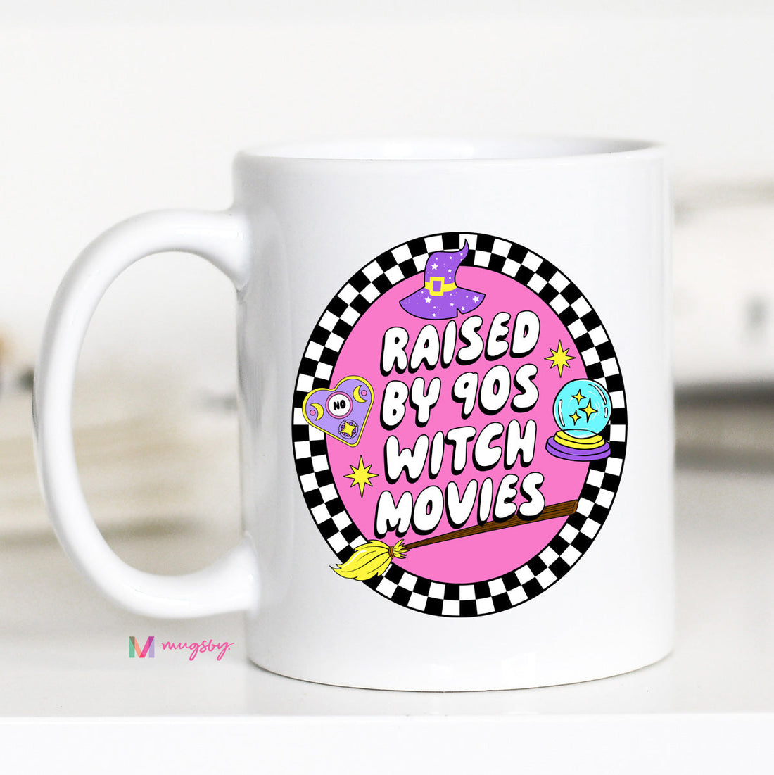 Raised on 90s Witch Movies Mug – Funny Coffee Mug