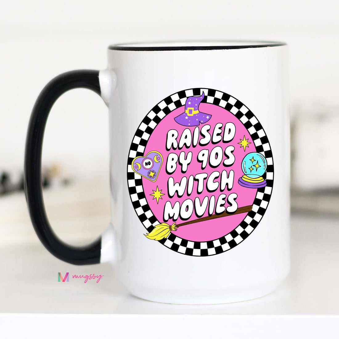Raised on 90s Witch Movies Mug – Funny Coffee Mug