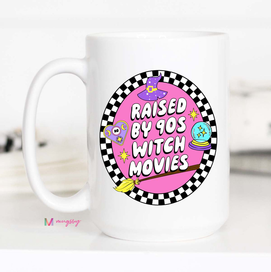 Raised on 90s Witch Movies Mug – Funny Coffee Mug