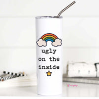 Ugly On The Inside Tall Travel Cup – Funny Coffee Mug