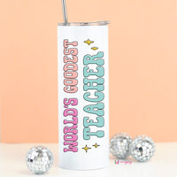 World's Goodest Teacher Funny Tall Travel Cup – Funny Coffee Mug