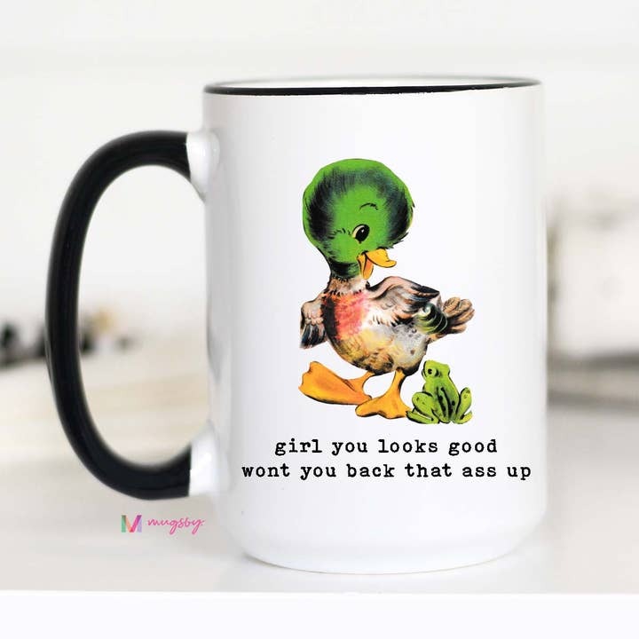 Funny Duck Coffee Mug | Back That Ass Up Mug