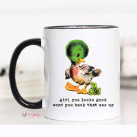 Funny Duck Coffee Mug | Back That Ass Up Mug
