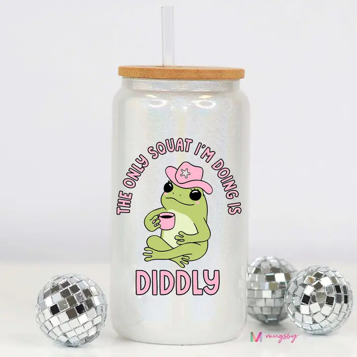 Diddly Squat Glitter Tumbler