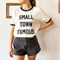 Small Town Famous Ringer Tee
