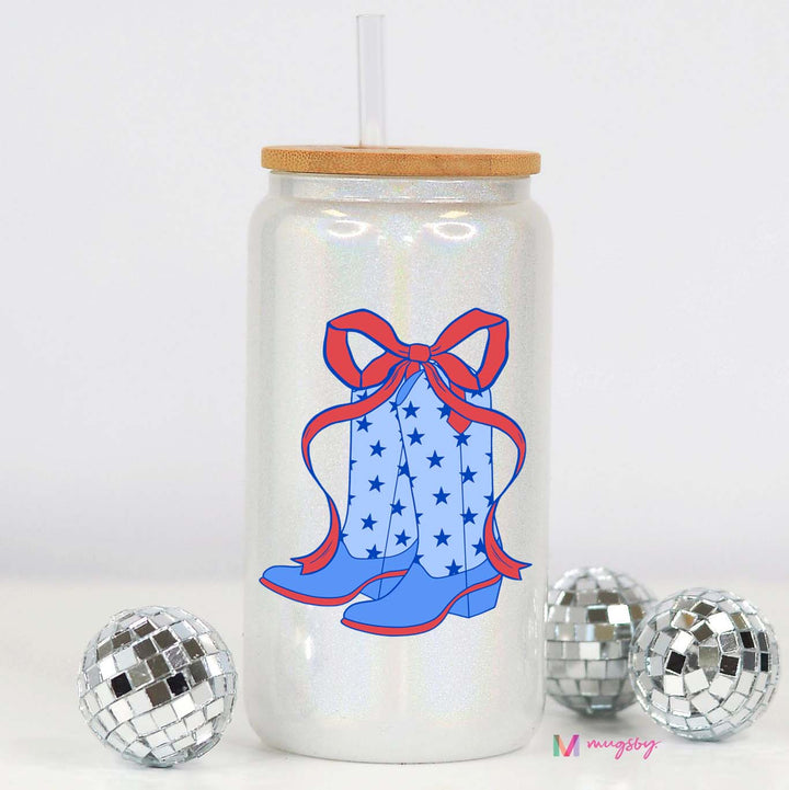 American Boots Glitter Glass