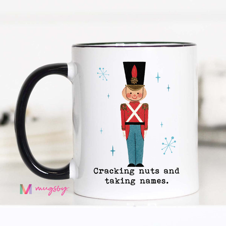 Cracking Nuts and Taking Names nutcracker mug