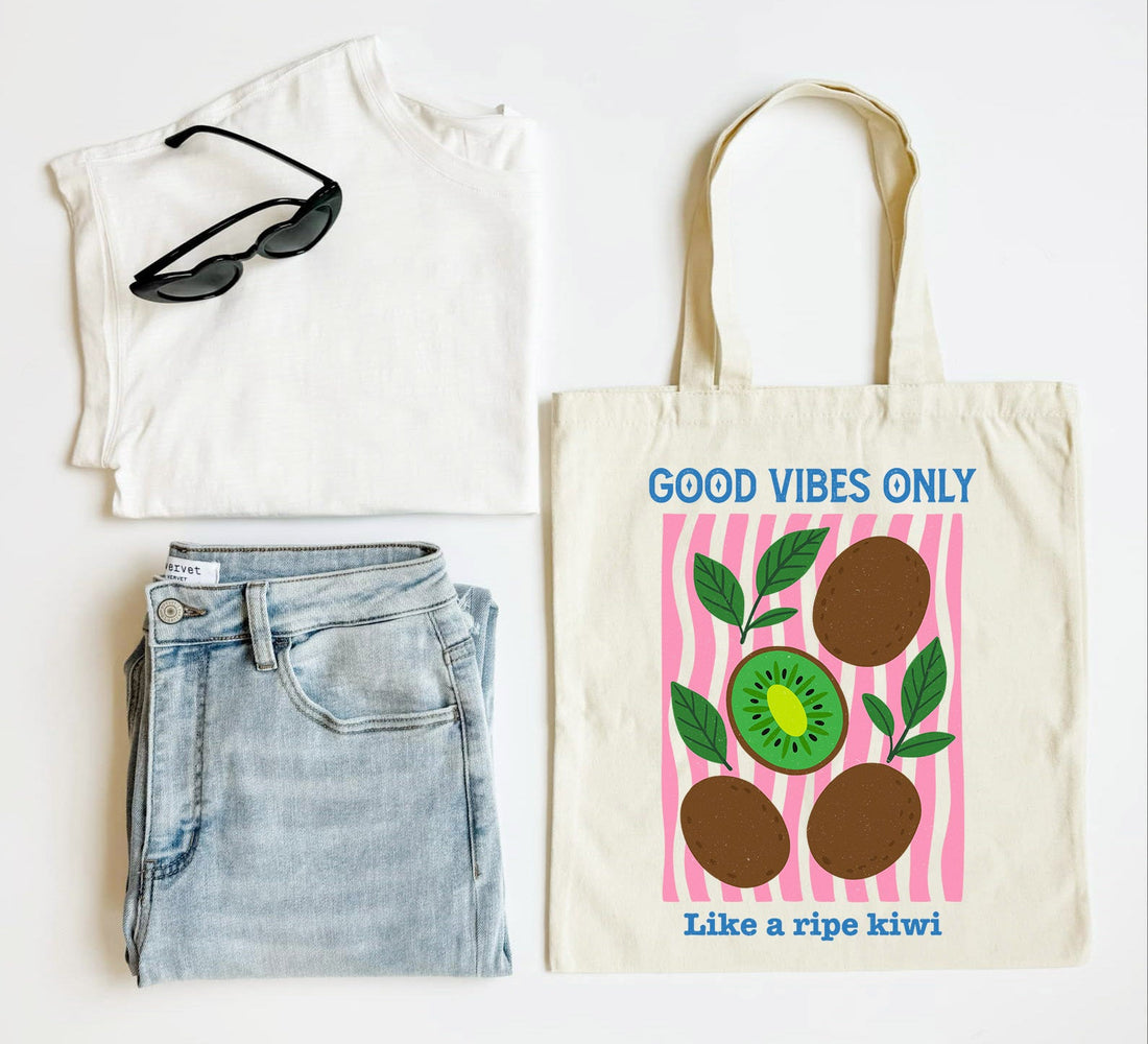 Tote bag with &