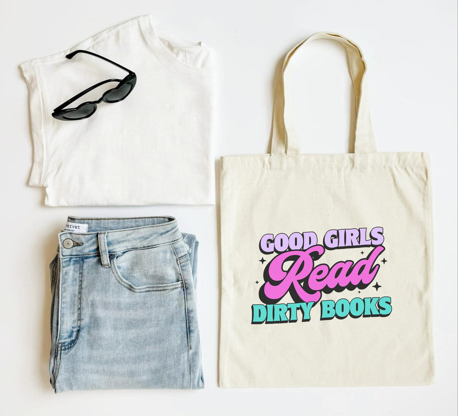 Good Girls Read Dirty Books Tote Bag