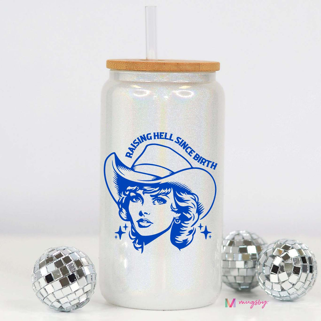 Raising Hell Glitter Glass