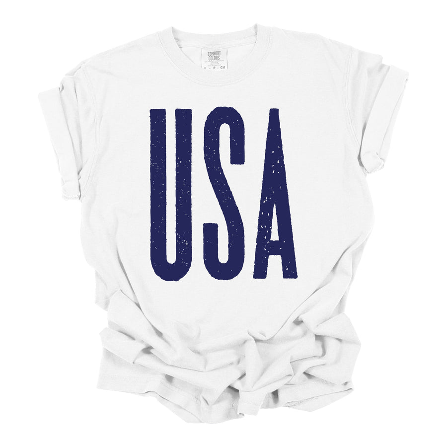 USA White Tee