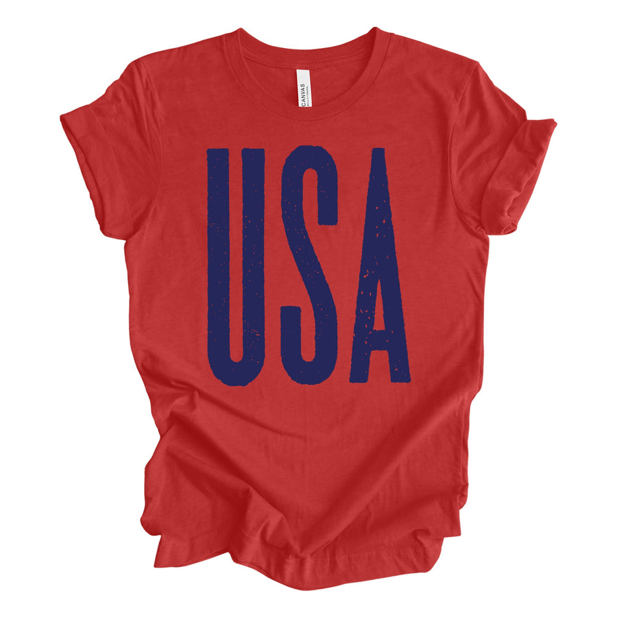 Red USA Tee