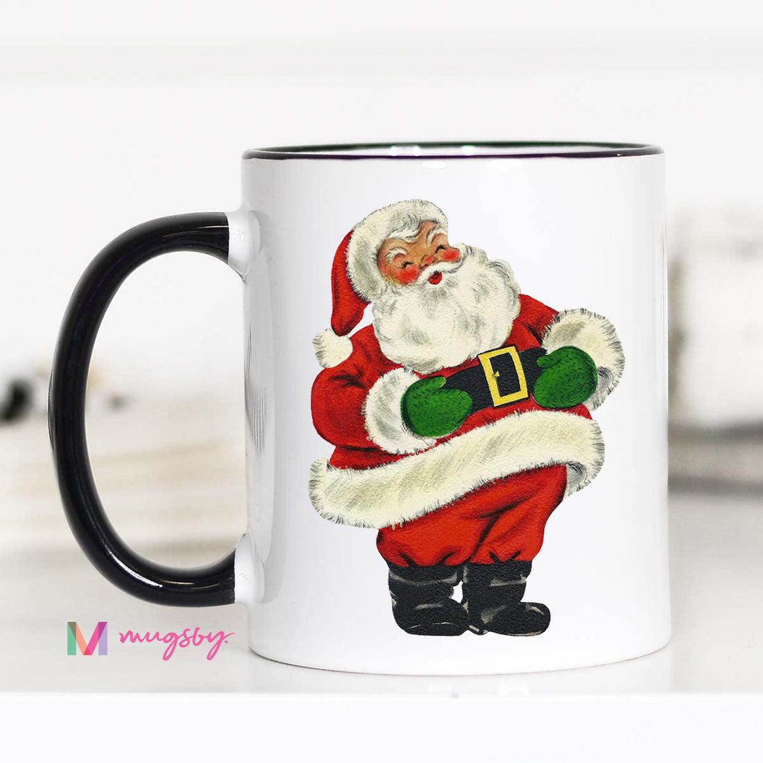 Vintage Santa Mug